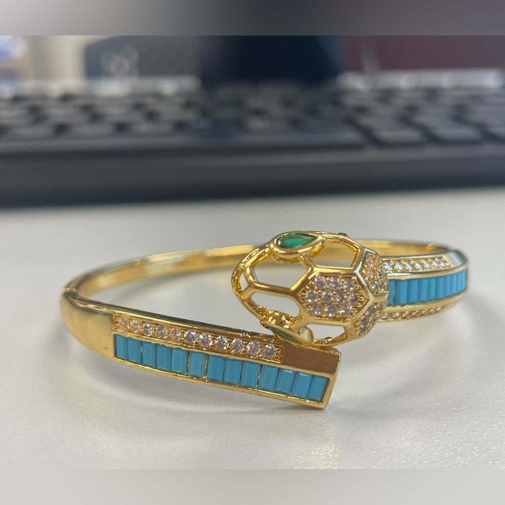 18k Gold plated snake Bracelet